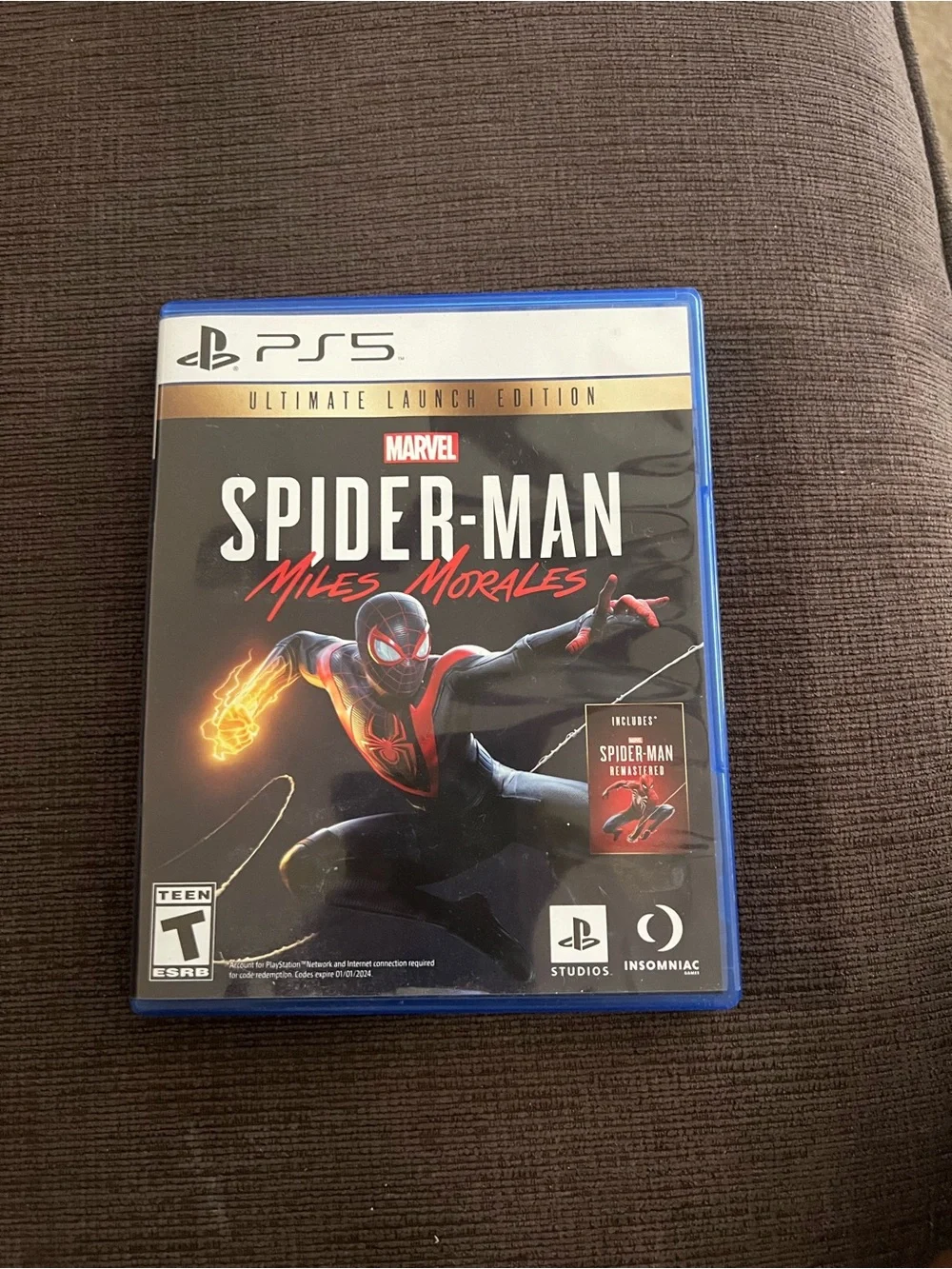 Marvel Spider-Man: Miles Morales PS5 Game - Black & Red Cover